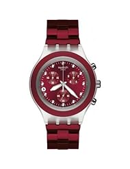 Swatch Full Blooded Smoky Burgundy Chronograph Watch SVCK4054AG