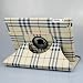 Ctech 360 Degrees Rotating Stand Stylish Plaid (ivory/gray) PU Leather Case for Apple iPad 2 (not compatible with iPad 3rd gen)
