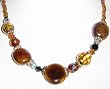 Taffy and Chocolate Necklace and Earrings