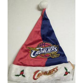 Cleveland Cavaliers NBA Colorblock Plush Santa Hat (Quantity of 1)