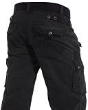 Lenny and loyd - Pantalon noir homme avec ceinture fashion