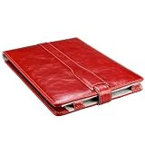 M-Edge Platform Leather Kindle Jacket (Fits 6 Display, 2nd Generation Kindle), Marbled Red