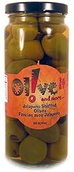 Jalapeno Stuffed Olives, 500ml (16oz) Enrico Formella