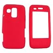 For Samsung Rogue U960 Silicone Skin Rubber Case Red