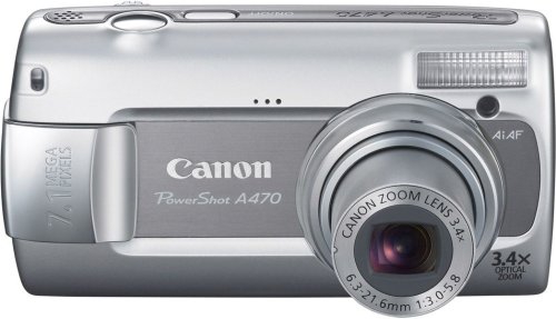 City Travel Guides Discounted  Kamera & Foto : Canon PowerShot A470 Digitalkamera (7 Megapixel, 3-fach opt. Zoom, 2,5" Display) grau