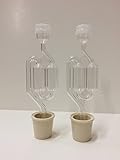Twin Bubble Airlock and Carboy Bung (Pack of 2)