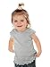 Kavio! Infants Lettuce Edge Scoop Neck Cap Sleeve Top