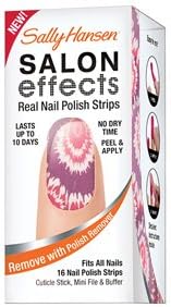 SALON EFFECTS REAL NAIL POLISH STRIPS (TYE-DYE FOR) By SALLY HANSEN