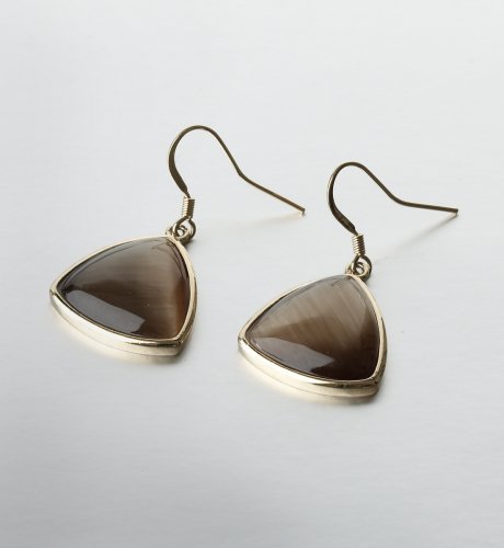 Cushion Cats Eye Drop Earrings
