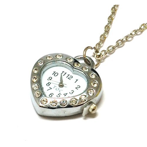 TOC BEADZ Crystal Set Heart Shaped Watch 23