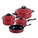 Gibson Cuisine Select Newville 7-Piece Cookware Set, Red : image