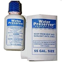 55 Gallon Water Preserver Concentrate 5 Year Emergency Disaster Preparedness, Survival Kits, Emergency Water Storage, Earthquake, Hurricane, Safety