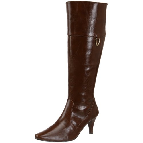 Annie Shoes Womens Battalia Wide-Calf Boot,Coach Antique,12 M US