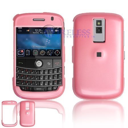 Pink Snap-On Cover Hard Case Cell Phone Protector for Motion Blackberry Bold 9000