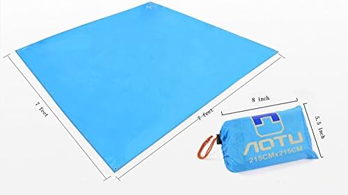 85*85in Outdoor Multifuntion Sunshade Picnic Camping Tent Mattress Picnic Blankets Mat Hiking Sleeping Pad Folding Bed Beach Mat