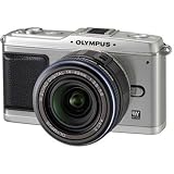 Olympus PEN E-P1 12 MP Micro Four Thirds Interchangeable Lens Digital Camera with 14-42mm f/3.5-5.6 Zuiko Digital Zoom Lens (Silver Body/Black Lens)