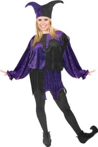 Women's Adult Jester Costume (Size:Small 5-7)