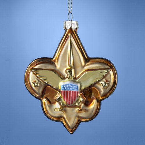 Kurt Adler Glass Boy Scout Logo Ornament