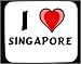 I Love Singapore Decorated Mouse Pad