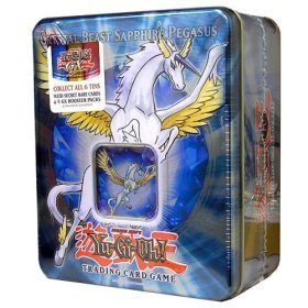 2007 YuGiOh GX Collector's Tin - Crystal Beast Sapphire Pegasus - Out of Print (5 Packs Plus Variant Card)