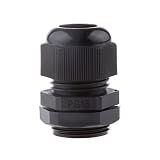 【ノーブランド品】10個入り　PG16　黒い　プラスチック製　IP68防水　ケーブルグランドコネクタ　 10-14mm
