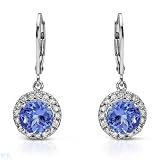 Earrings With 4.00ctw Precious Length 27mm