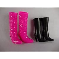 2 Pairs of Tall Boots Made to Fit the Barbie Doll