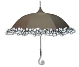 Chocolate, Chocolate Chip Ruffle Parasol Umbrella