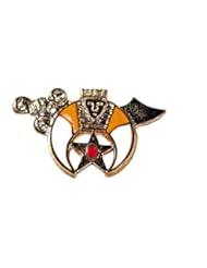 Apparel: MAFCO SHRINE 7/8 Inch Cloisonne Lapel Pin Hat Tac