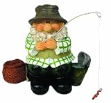 Woodland Wilf Goes Fishing Polyresin Garden Gnome