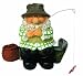Woodland Wilf Goes Fishing Polyresin Garden Gnome