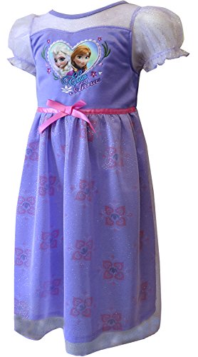 Disney Little Girls' Frozen Elsa & Anna Dressy Gown (Toddler) - Purple