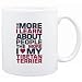 Mug White " THE MORE I LEARN ABOUT PEOPLE THE MORE I LOVE MY Tibetan Terrier " Dogs