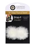 Strap-It White Faux Fur Puffs for Medical Boots