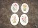 Set of 4 Decorative Flower Plates