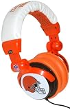 NEW IHIP NFH22CLB CLEVELAND BROWNS HEADPHONES DJ STYLE NFL LOGO - NFH22CLB