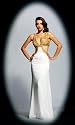 2153 Gold Sequin Satin Evening Prom Gown Dress