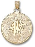 Golden State Warriors Solid 14K Gold ''WARRIORS'' Basketball 3/4'' Pendant