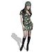 GI Gal Double Zip Dress Costume (Women's Adult Costume)