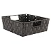 Whitmor 6581-2711 Woven Strap Shelf Tote, Espresso