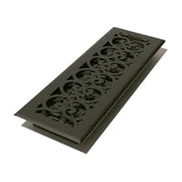 4 x 14 Steel Floor Register - Cast Iron Styling