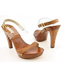 MICHAEL KORS Cumin Brown New Heels Shoes Womens 7.5