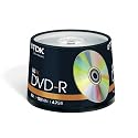 TDK DVD-R 16x 50pc Cakebox (T19417)