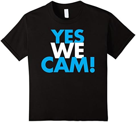 YES WE CAM! Dab Championship Football Fans T-Shirt - Kids 12 - Black