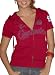 St. Louis Cardinals Women's Crystallized French Terry Short Sleeve Hoodie