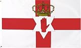 Ireland Northern Flag - 3 foot by 5 foot Polyester (NEW)