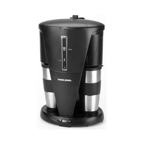 black & decker ddcm200 dual personal coffeemaker, black and stainless