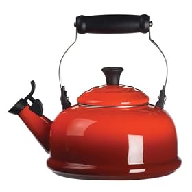 Le Creuset Whistling Teakettle: CherryLe Creuset Enameled Steel Whistling Tea Kettle