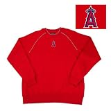Los Angeles Angels MLB Inspired Fleece Sweatshirt (Dark Red)