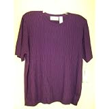 Alfred Dunner Classics Cable Knit Top by Alfred Dunner